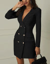 ModeParisienne® Layra | Elegante Abito Blazer Doppio per Donna