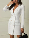ModeParisienne® Layra | Elegante Abito Blazer Doppio per Donna