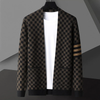 Gilet Oliver Gebreid con Motivo a Blocchi – Cardigan Elegante da Uomo