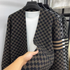 Gilet Oliver Gebreid con Motivo a Blocchi – Cardigan Elegante da Uomo