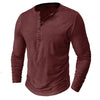 Wolmar - Maglietta Henley a maniche lunghe da uomo