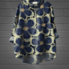 Blouses - Selema | Elegante blouse met bloemenprint van ademende bamboe en lange mouwen voor alle seizoenen - Donkeblauw - S - Zarandi Amsterdam