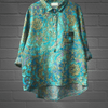 Blouses - Selema | Elegante blouse met bloemenprint van ademende bamboe en lange mouwen voor alle seizoenen - Groen - S - Zarandi Amsterdam