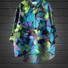 Blouses - Selema | Elegante blouse met bloemenprint van ademende bamboe en lange mouwen voor alle seizoenen - Hemelsblauw - S - Zarandi Amsterdam