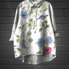 Blouses - Selema | Elegante blouse met bloemenprint van ademende bamboe en lange mouwen voor alle seizoenen - Wit - S - Zarandi Amsterdam