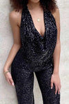 ModeParisienne®Anaris | Oogverblindende Lovertjes Jumpsuit voor Elegante Gelegenheden