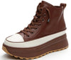 Skyrise Lederen Sneakers - Chunky Hoge Platform (7 cm/2,76 in) Dameschoenen