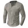 Wolmar - Maglietta Henley a maniche lunghe da uomo