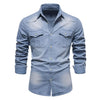 Slim Fit Overhemd met Lange Mouwen voor Heren | Klassieke Kraag 1