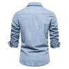 Slim Fit Overhemd met Lange Mouwen voor Heren | Klassieke Kraag 2