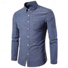Slim Fit Overhemd met Lange Mouwen voor Heren | Lichtgewicht 0