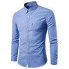 Slim Fit Overhemd met Lange Mouwen voor Heren | Lichtgewicht 5