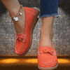 Dames schoenen - Slip - on Leren Loafers met Ademend Ontwerp voor Dagelijks Gebruik - Oranje - 36 - Zarandi Amsterdam