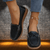 Dames schoenen - Slip - on Leren Loafers met Ademend Ontwerp voor Dagelijks Gebruik - Zwart - 36 - Zarandi Amsterdam