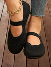Women's Shoes - Opschuifbaar damesschoenen met gedempte binnenzool en niet - slipzool - Zwart - 35 - Zarandi Amsterdam