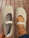 Women's Shoes - Opschuifbaar damesschoenen met gedempte binnenzool en niet - slipzool - Beige - 35 - Zarandi Amsterdam