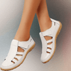 Dames schoenen - Stijlvolle Leren Schoenen met Extra Ruimte voor de Tenen en Comfort - Beige - 36 - Zarandi Amsterdam