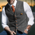 Herenvesten - Stijlvolle Vintage Weste – Slim Fit Herenmodel met Reverskraag - Grijs - S - Zarandi Amsterdam