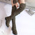 Women's Winter Boots - Overknee Laarzen met Veters in Zwart – Perfect voor Modieuze Outfits - Groen - 35 - Zarandi Amsterdam