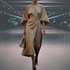 Casual Summer Wear - Sylviana | Prachtige lange jurk met vloeiende lantaarnmouwen en flatterend silhouet - Beige - S - Zarandi Amsterdam