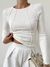 Top met lange mouwen voor dames | Klassiek design 0