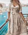 Women's Dress - Traditionele Dirndl - jurk | Vetersluiting | Oktoberfest - outfit - S - Zarandi Amsterdam