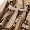 Women's Coat - Trenchcoat voor dames | Dubbelrijs Jas - Beige - S - Zarandi Amsterdam