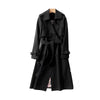 Women's Coat - Trenchcoat voor dames | Dubbelrijs Jas - Zwart - S - Zarandi Amsterdam