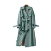 Women's Coat - Trenchcoat voor dames | Dubbelrijs Jas - Groen - S - Zarandi Amsterdam