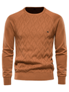 Men's Sweater - Trui voor heren, klassieke pasvorm | ademend - Koper - S - Zarandi Amsterdam