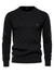 Men's Sweater - Trui voor heren, klassieke pasvorm | ademend - Zwart - S - Zarandi Amsterdam