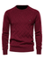 Men's Sweater - Trui voor heren, klassieke pasvorm | ademend - Rood - S - Zarandi Amsterdam