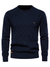 Men's Sweater - Trui voor heren, klassieke pasvorm | ademend - Marineblauw - S - Zarandi Amsterdam