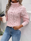 Sweaters - Slim Fit Turtleneck Sweater | Elegant & Comfortabel - Rosa - S - Zarandi Amsterdam