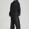 Winter Sets - Waterdichte unisex tweedelige skipak met lange mouwen en ritssluiting - Zwart - S - Zarandi Amsterdam
