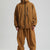 Winter Sets - Waterdichte unisex tweedelige skipak met lange mouwen en ritssluiting - Bruin - S - Zarandi Amsterdam