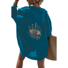 Chique Zomerse Strand Tuniek voor Vrouwen - ModeParisienne® Senalda | Chique Zomerse Strand Tuniek voor Vrouwen - Blauw - S - Zarandi Amsterdam