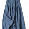 Luchtige Wijde Broek - ModeParisienne® Noveline | Luchtige Wijde Broek - Marineblauw - S - Zarandi Amsterdam