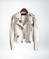 ModeParisienne® Rosa - Dames Florale Leren Jas
