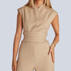 ModeParisienne® Helene - Jumpsuit in Hazelkleur | Tijdloos & Trendy