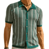 Classic Heren Gebreide Shirt - Waldemar | Classic Heren Gebreide Shirt - Groen - S - Zarandi Amsterdam