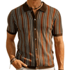 Classic Heren Gebreide Shirt - Waldemar | Classic Heren Gebreide Shirt - Rood - S - Zarandi Amsterdam