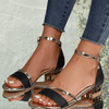 Sandalen - Valeriene | Orthopedische sandalen met verstelbare bandjes en comfortabele pasvorm - Zwart - 36 - Zarandi Amsterdam
