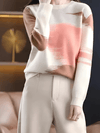 Women's Sweater - Verlooptrui voor dames | Relaxte pasvorm - Roze - Één maat - Zarandi Amsterdam