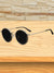 Men's Sunglasses - Vintage Ronde Zonnebril voor Mannen met Gepolijst Metaal en UV - Bescherming - Goud - Zarandi Amsterdam