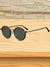 Men's Sunglasses - Vintage Ronde Zonnebril voor Mannen met Gepolijst Metaal en UV - Bescherming - Groene Schildpad - Zarandi Amsterdam