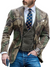 Vintage camouflage blazerjas voor heren | Casual pasvorm 1