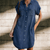 Summer Trend Outfits - Vivian | Elegante denimjurk met comfortabele pasvorm en veelzijdige stijl voor dagelijks gebruik - Marineblauw - S - Zarandi Amsterdam
