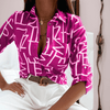 Dames Tops - Vrouwelijke blouse met print – ideaal voor lente en zomerse outfits - Roze - S - Zarandi Amsterdam