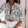 Dames Tops - Vrouwelijke blouse met print – ideaal voor lente en zomerse outfits - Wit - S - Zarandi Amsterdam
